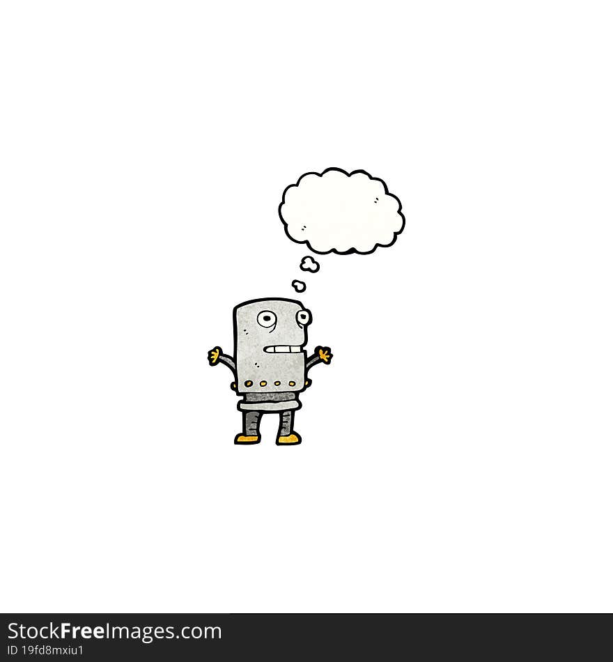 cartoon robot