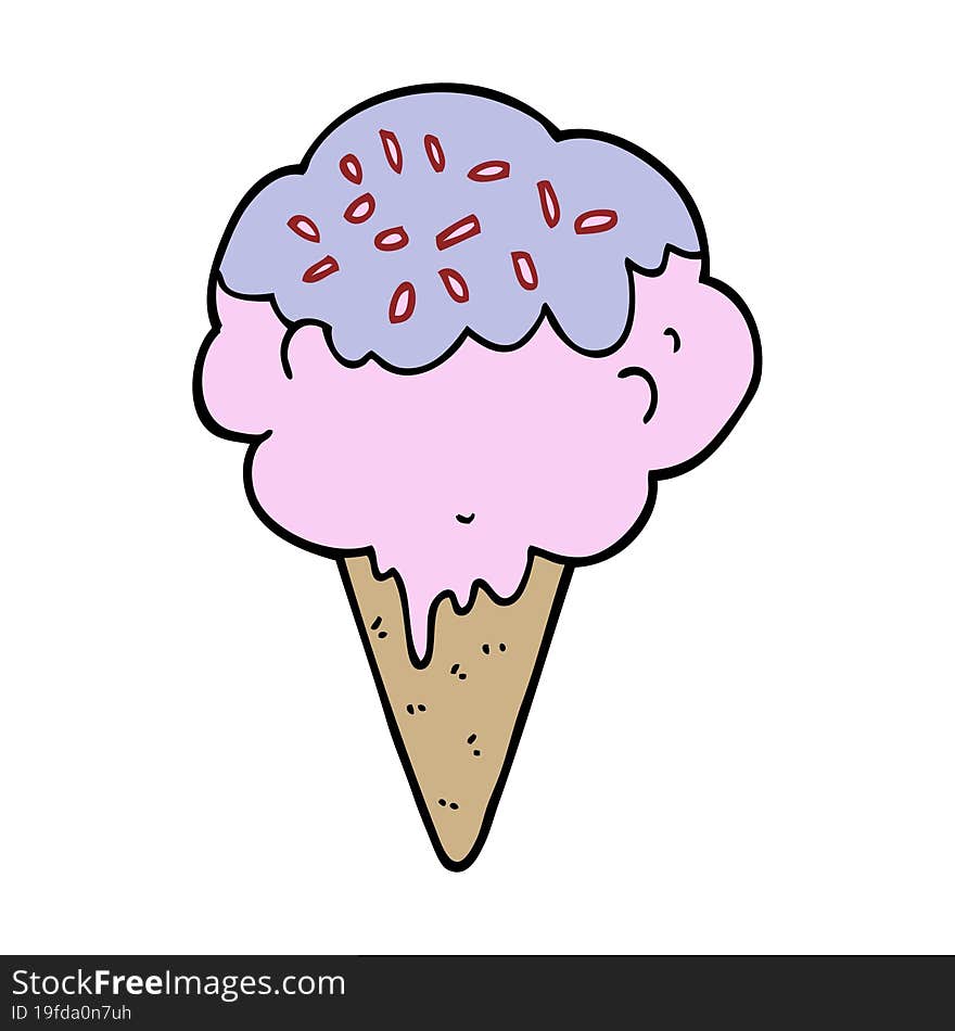 cartoon ice cream