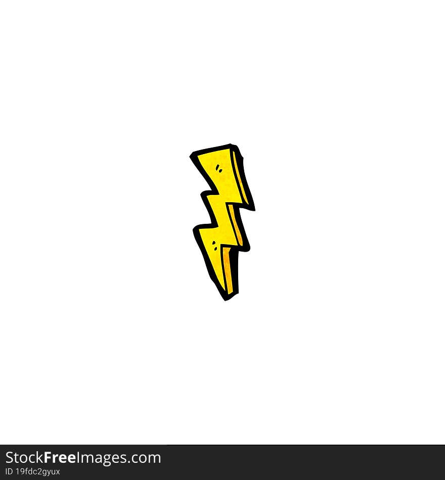 cartoon lightning bolt