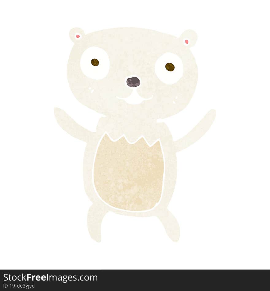 cartoon polar bear cub