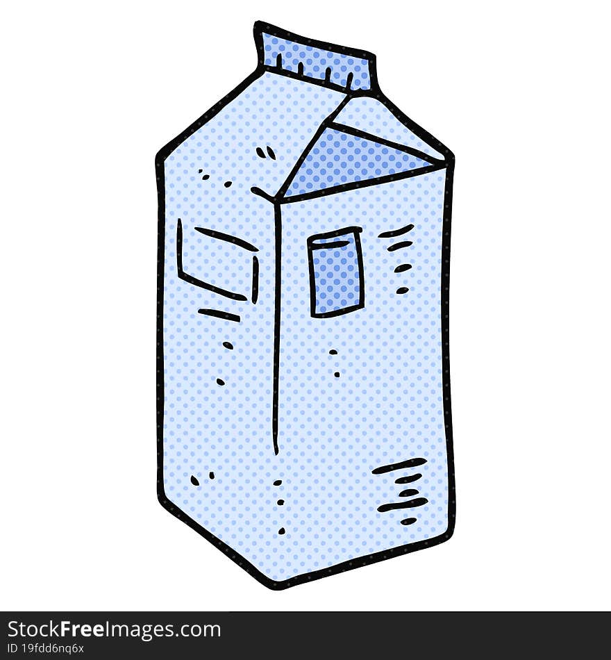 cartoon milk carton