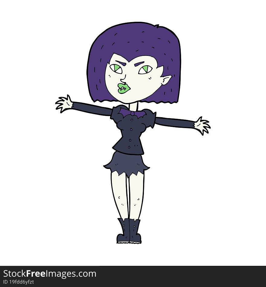 cartoon vampire girl