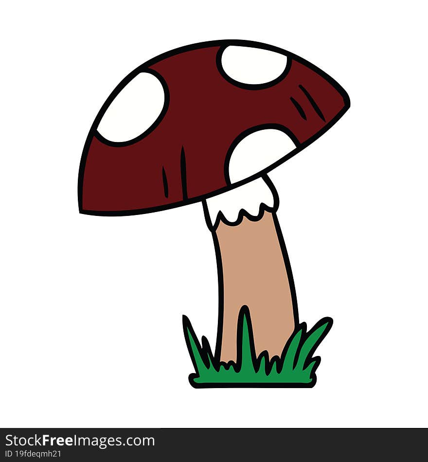 Cartoon Doodle Of A Toad Stool