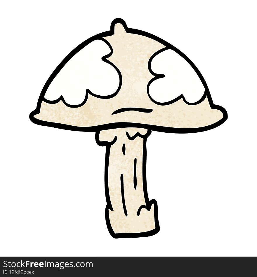 cartoon doodle wild mushroom