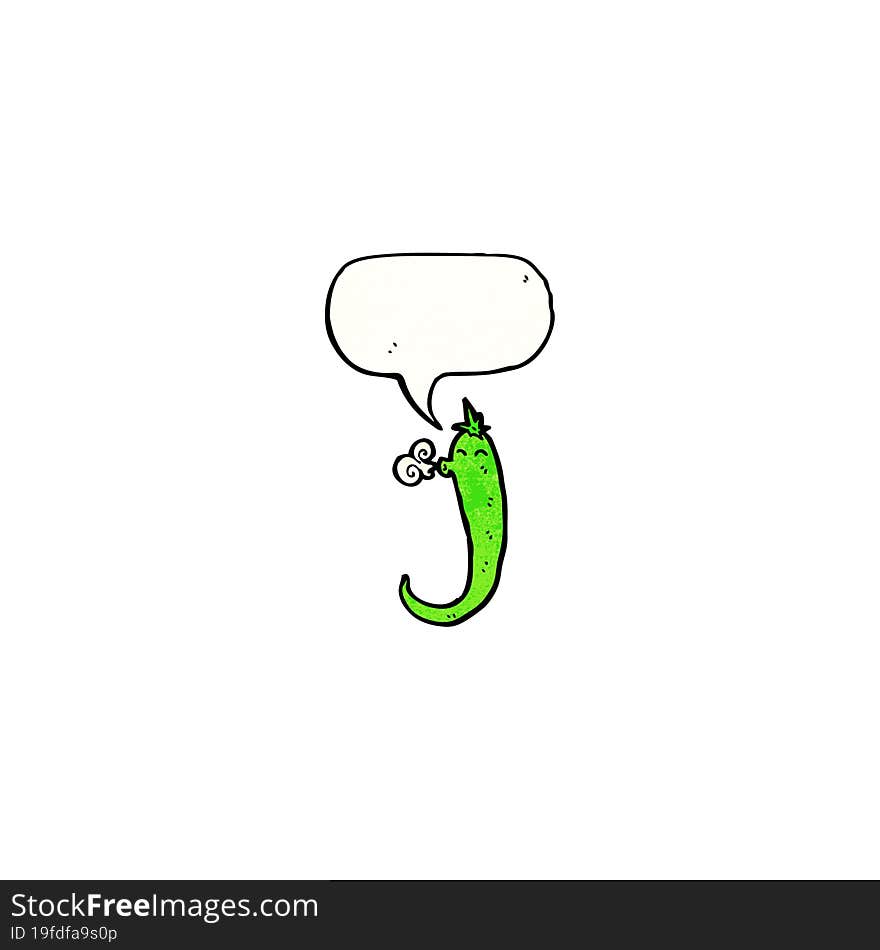 talking chili pepper cartoon