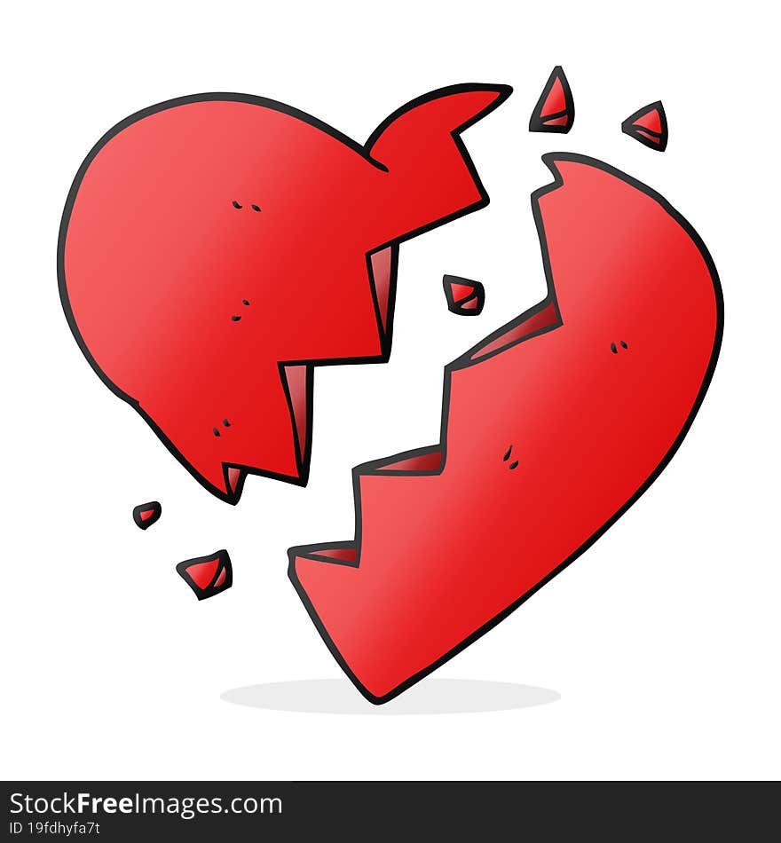 Cartoon Broken Heart