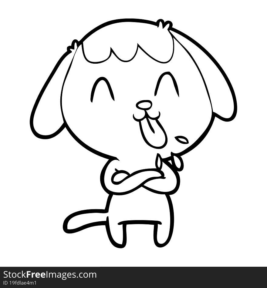 cute cartoon dog. cute cartoon dog