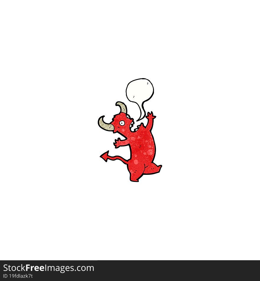 cartoon dancing devil