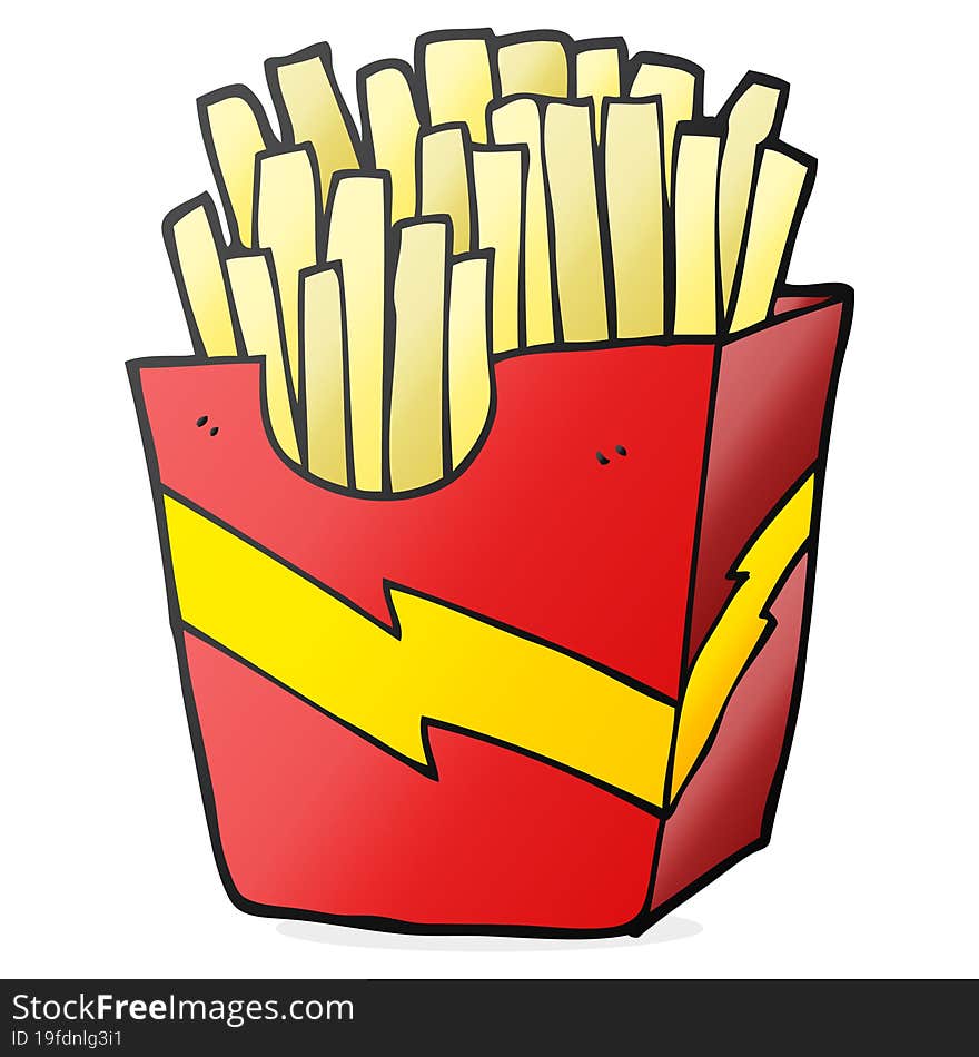 cartoon french fries