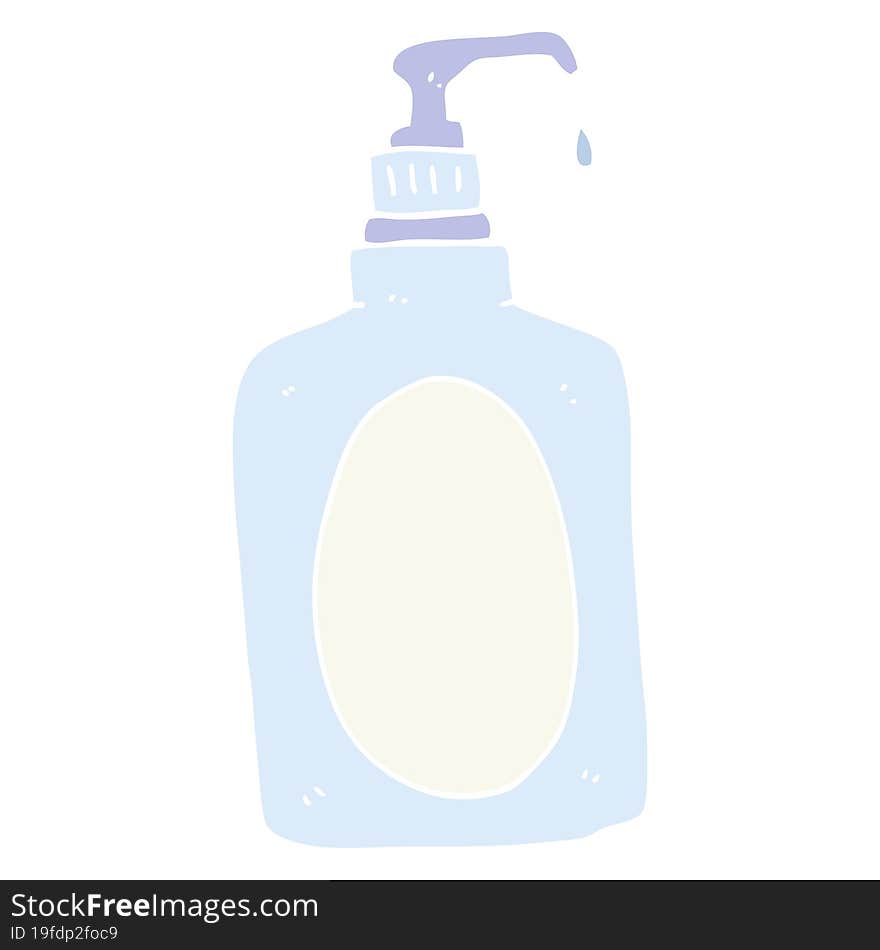 flat color illustration of hand soap. flat color illustration of hand soap