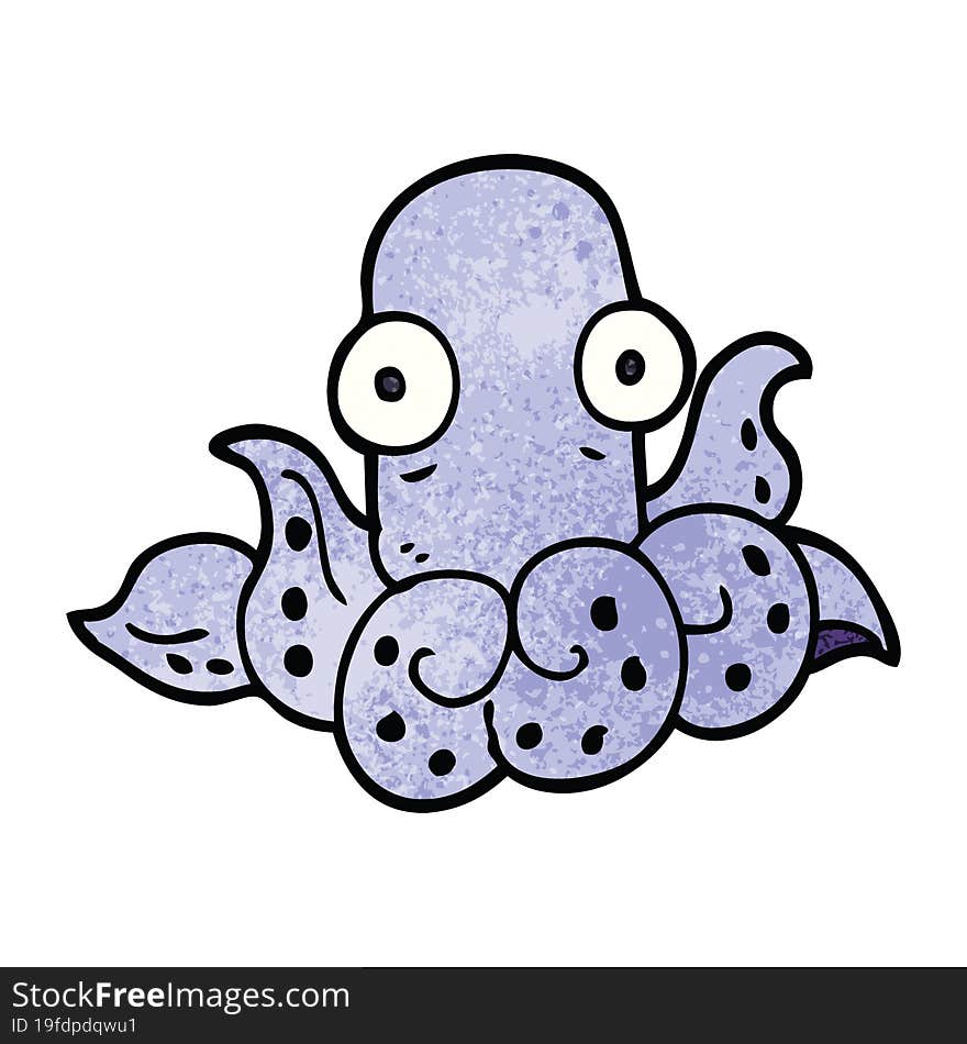 cartoon doodle funny octopus