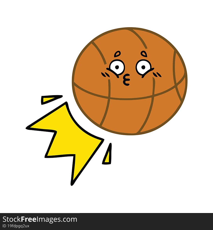 Cute Cartoon Basketball