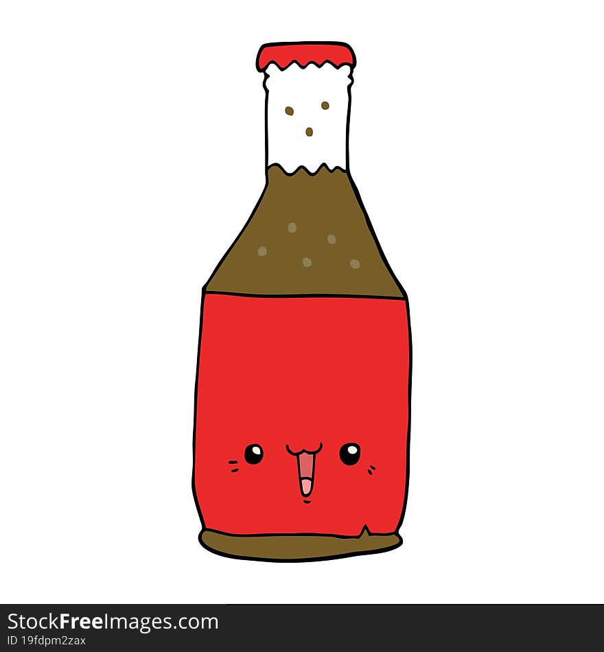 cartoon beer bottle