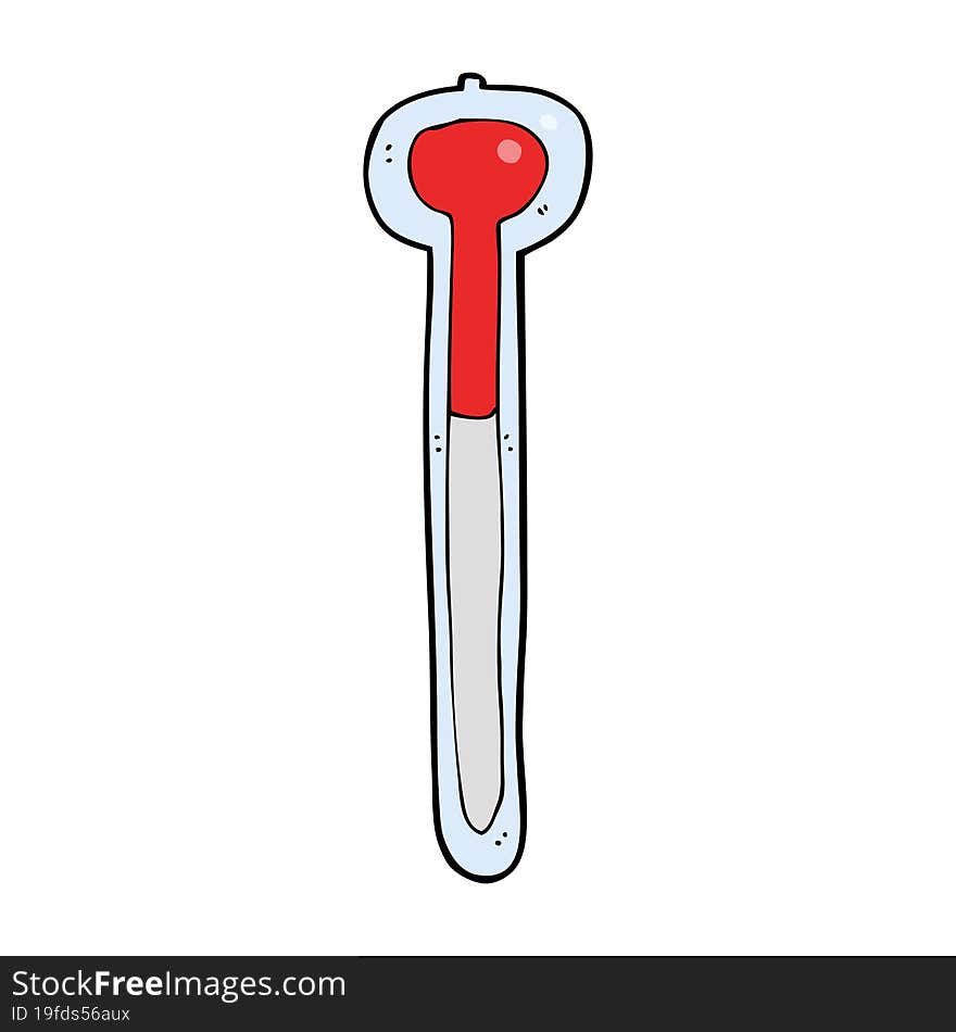 cartoon thermometer