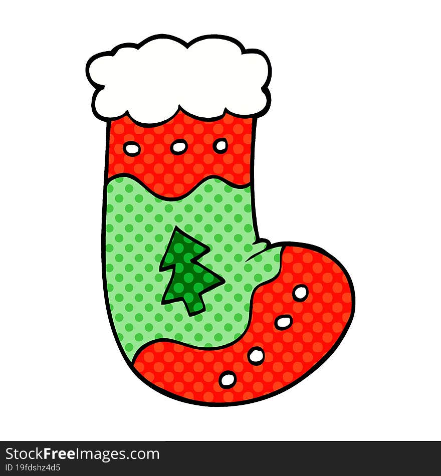 cartoon doodle christmas stockings