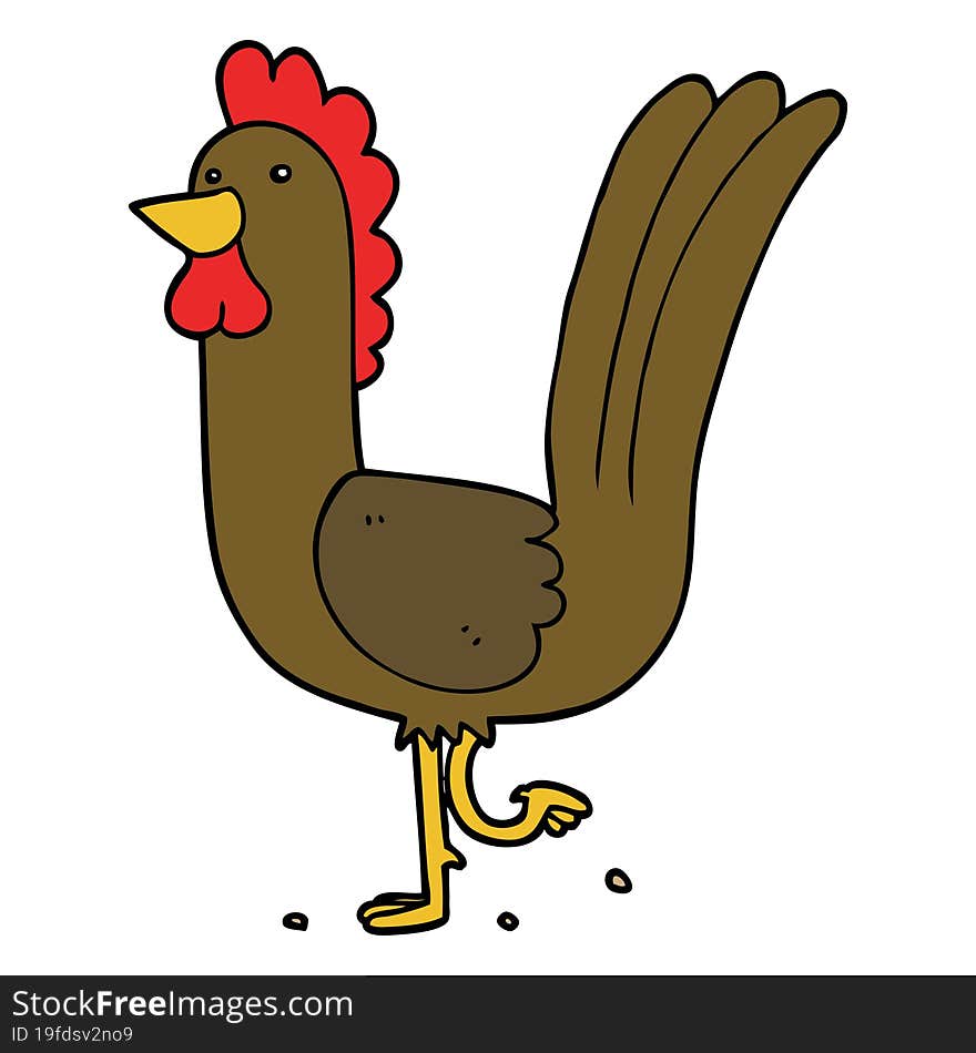 Cartoon Rooster