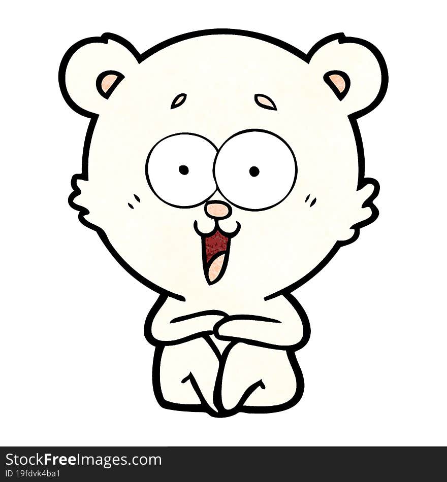 laughing teddy  bear cartoon. laughing teddy  bear cartoon