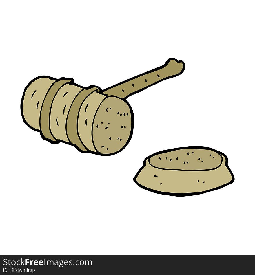 cartoon gavel