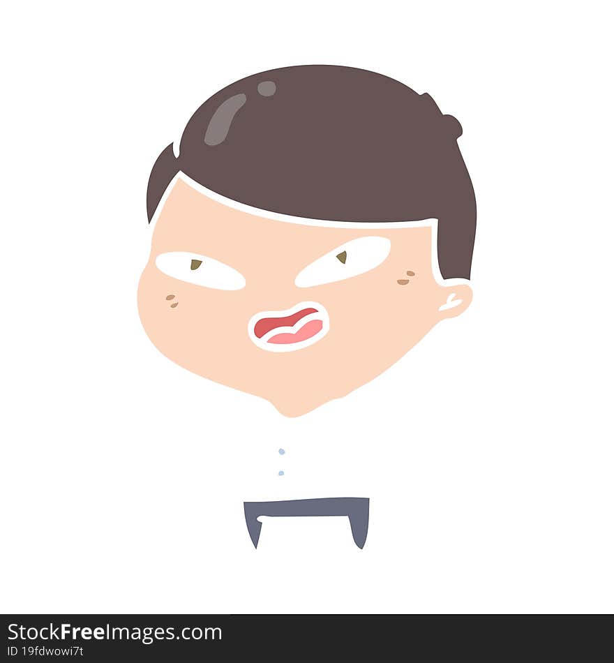 flat color style cartoon happy businessman