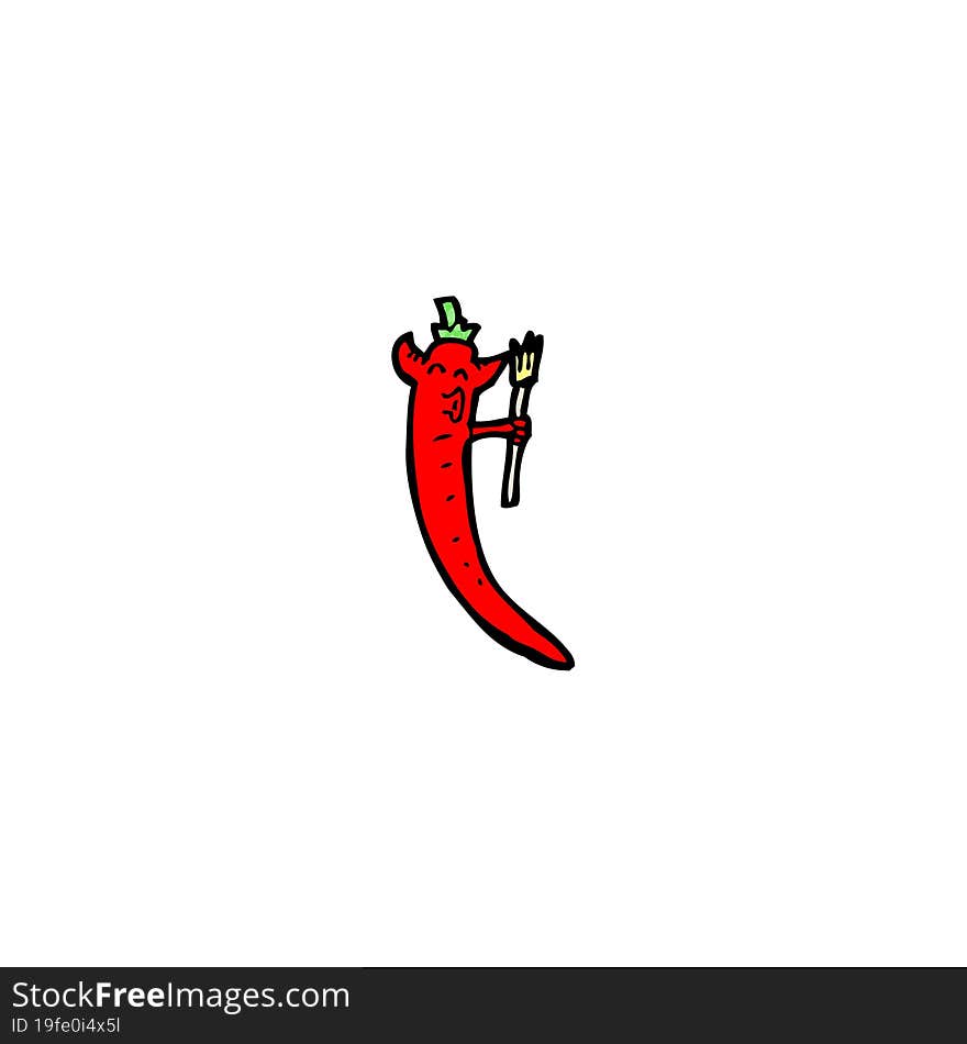 Cartoon Chili Pepper