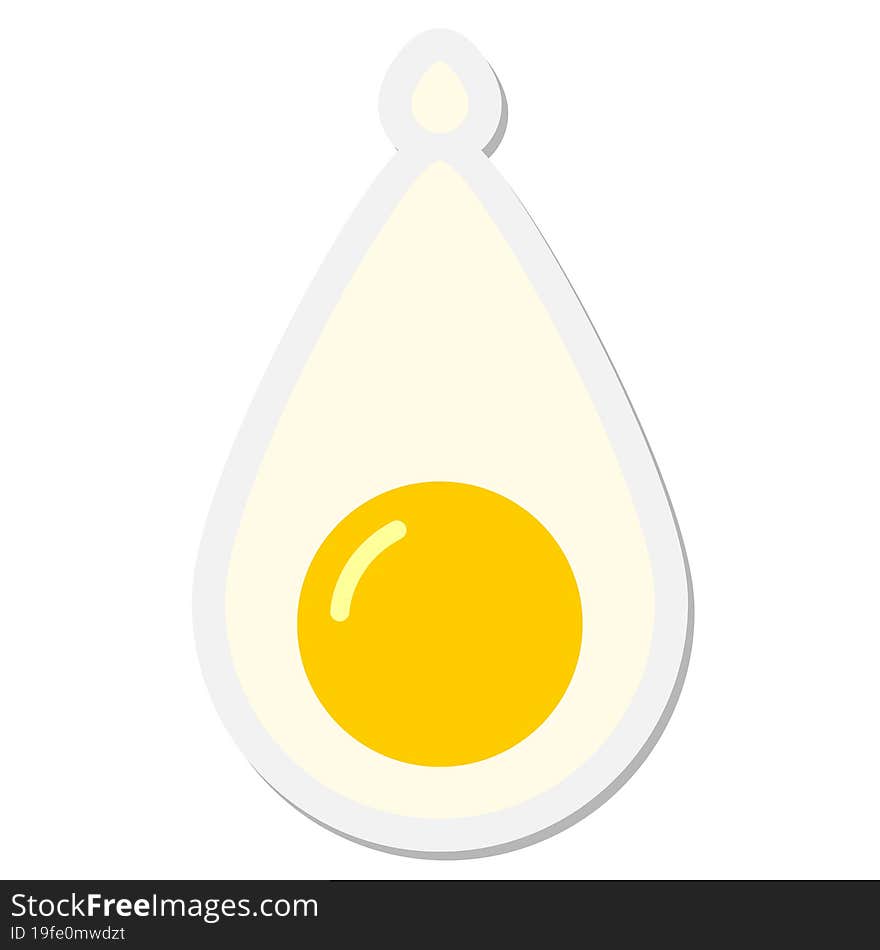 egg yolk sticker