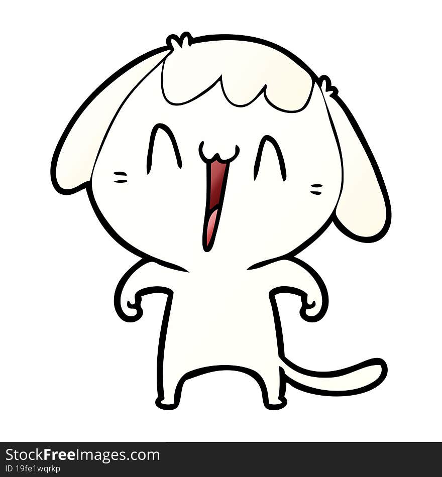 cute cartoon dog. cute cartoon dog