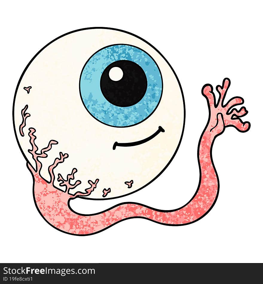 cartoon eyeball. cartoon eyeball