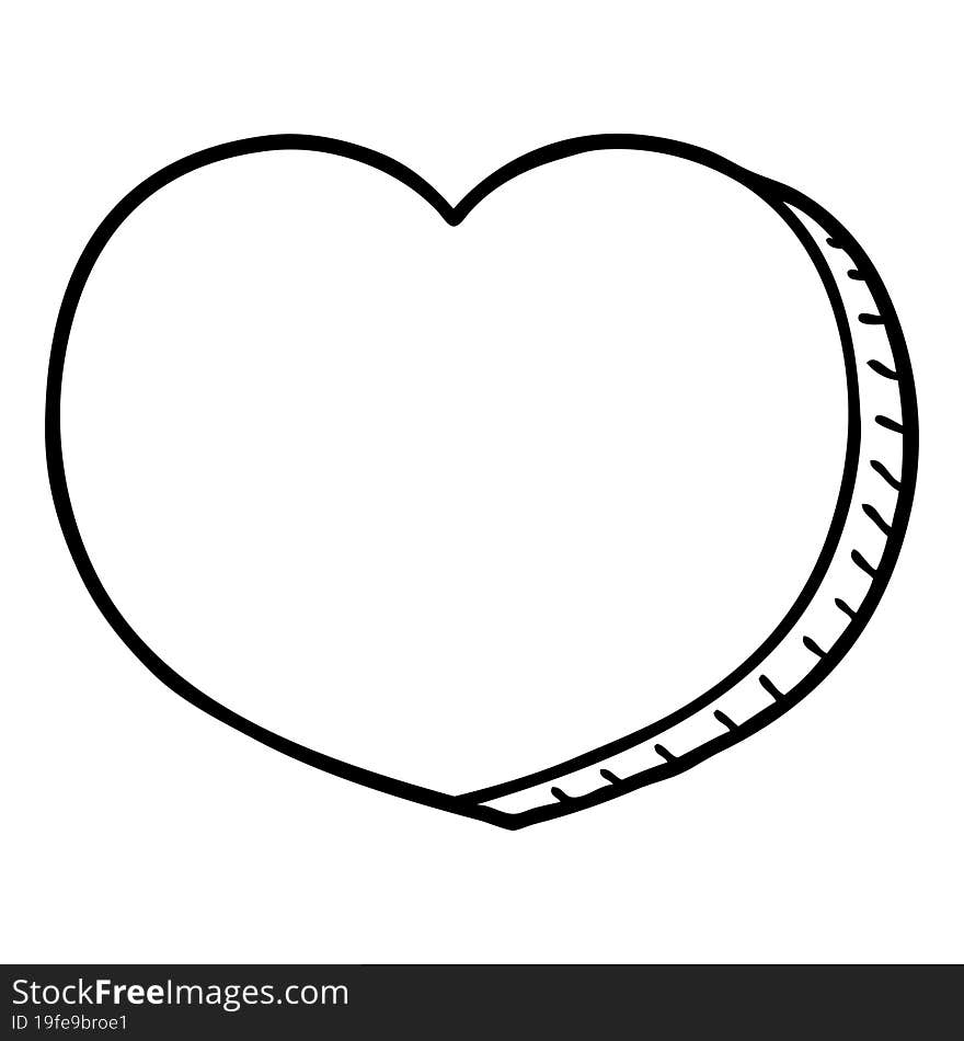 cartoon love heart. cartoon love heart