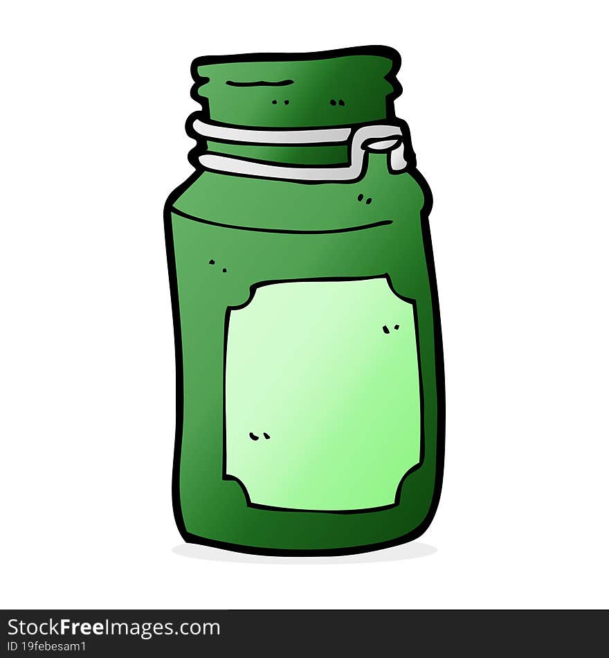 cartoon kitchen jar