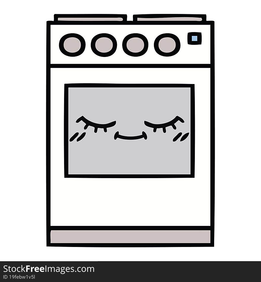 Cute Cartoon Kitchen Oven