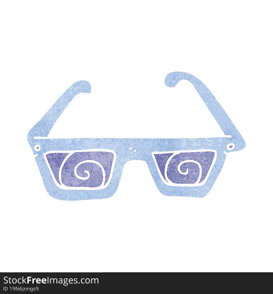 Retro Cartoon 3D Glasses