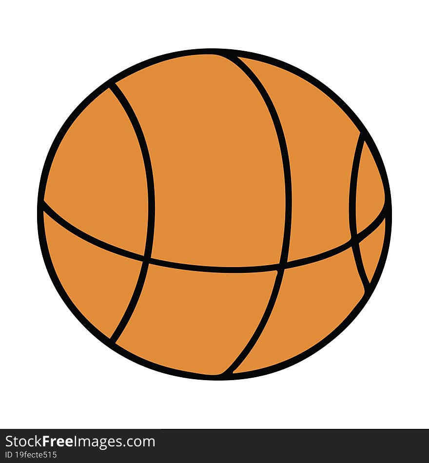 cute cartoon basket ball