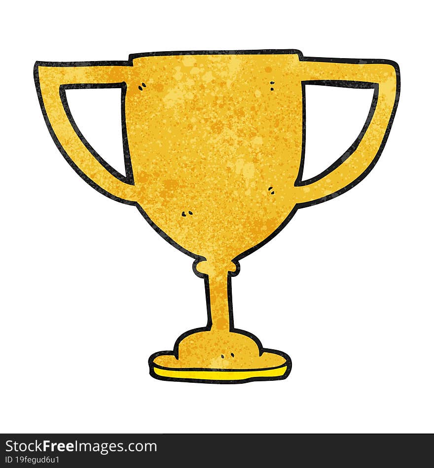 textured cartoon sports trophy