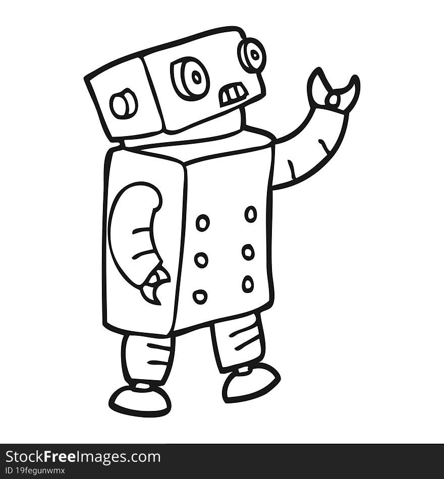 cartoon robot