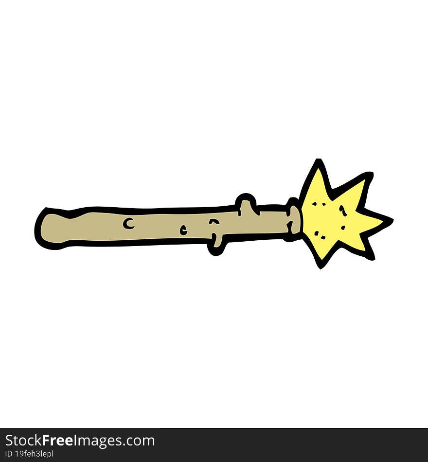 Cartoon Magic Wand