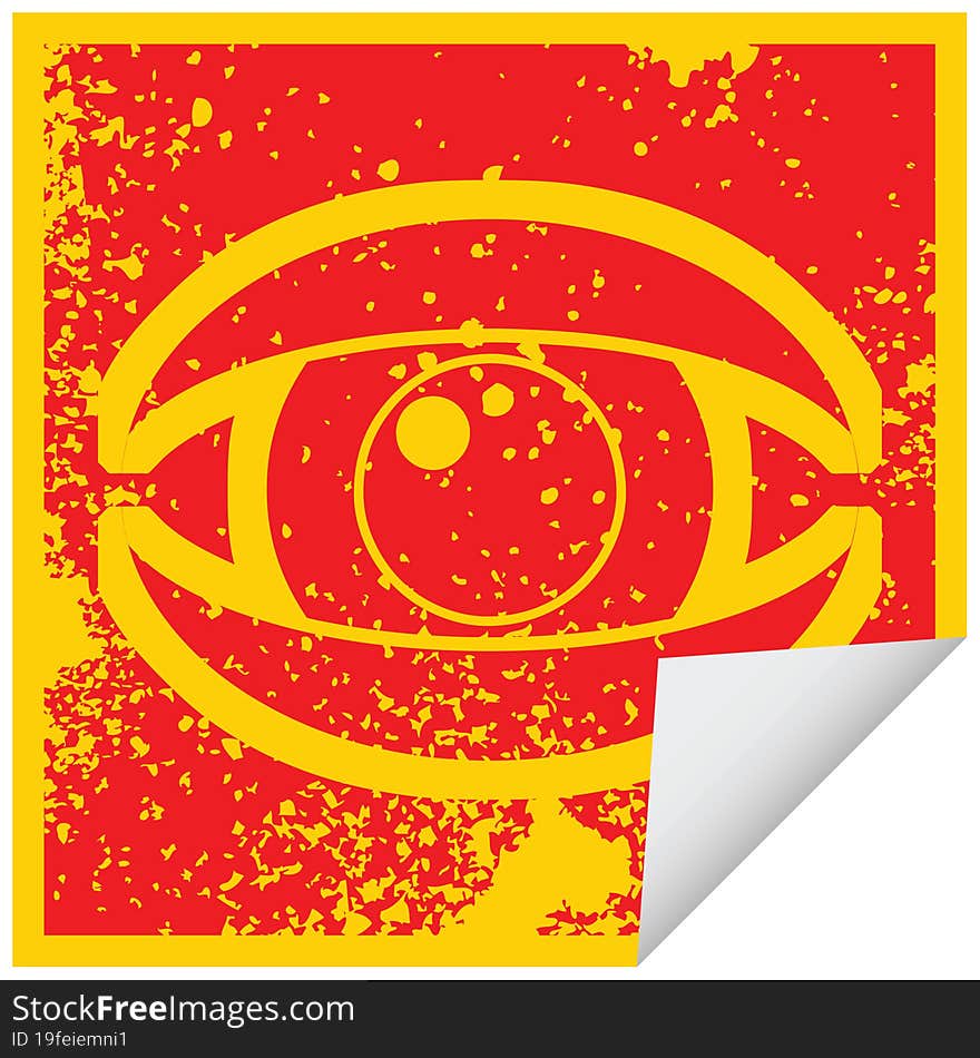 staring eye graphic vector illustration icon. staring eye graphic vector illustration icon