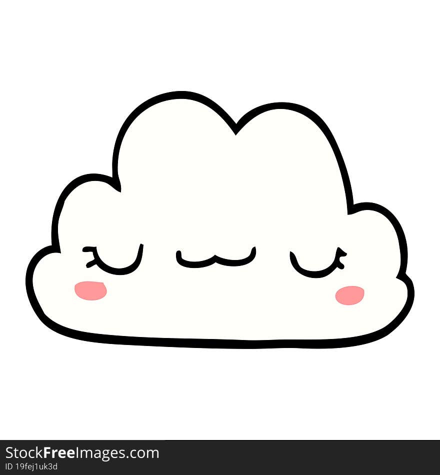 cute cartoon cloud