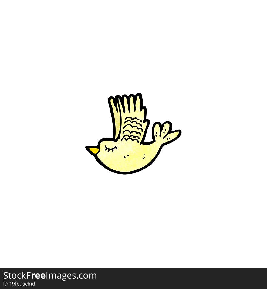 Cute Flying Bird Cartoon