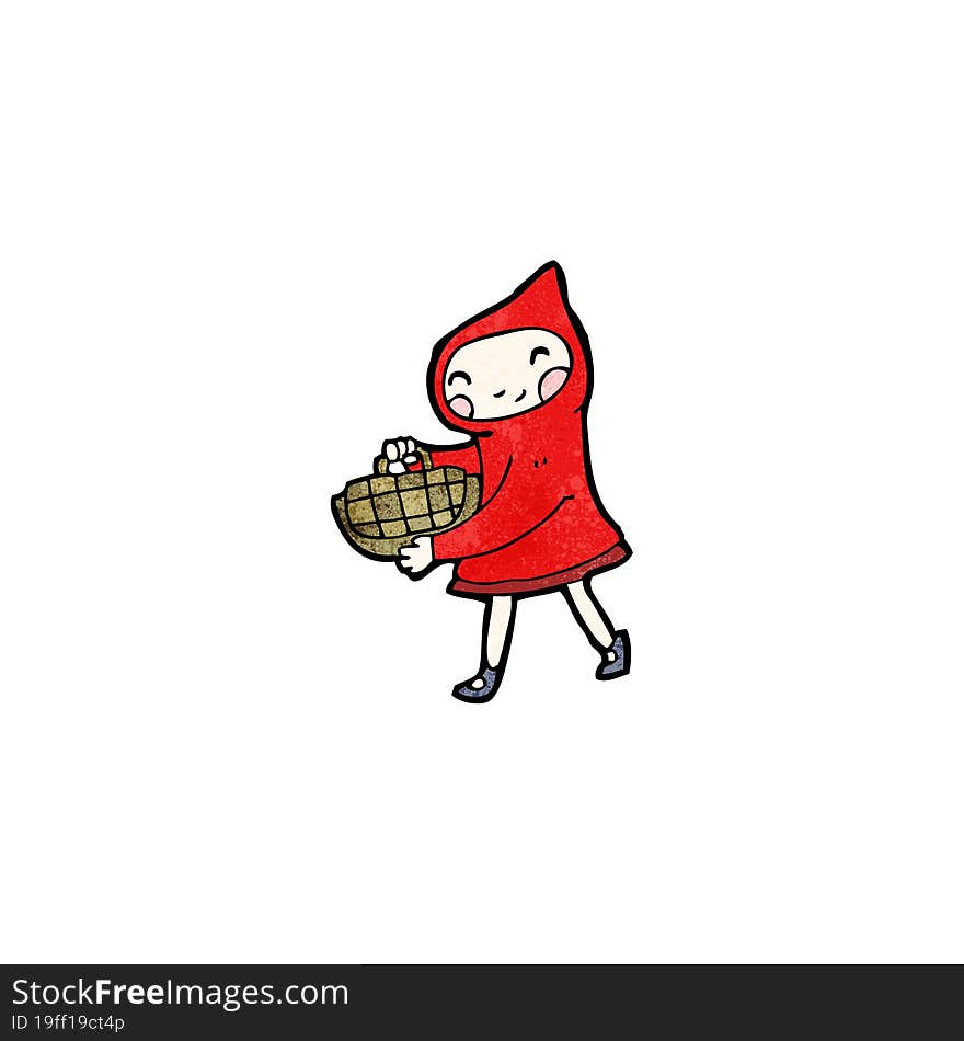 Cartoon Little Red Riding Hood