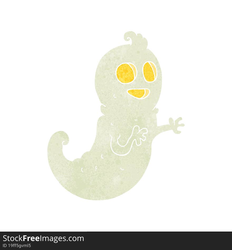 Retro Cartoon Ghost