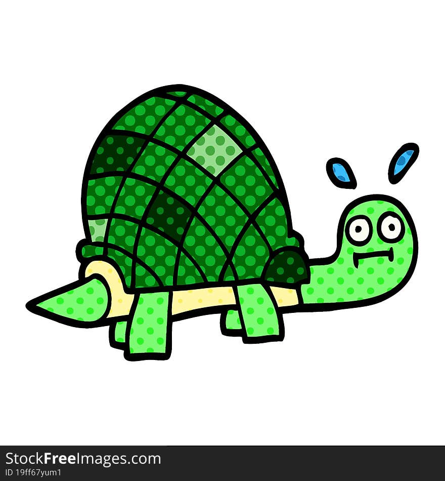 cartoon doodle funny tortoise