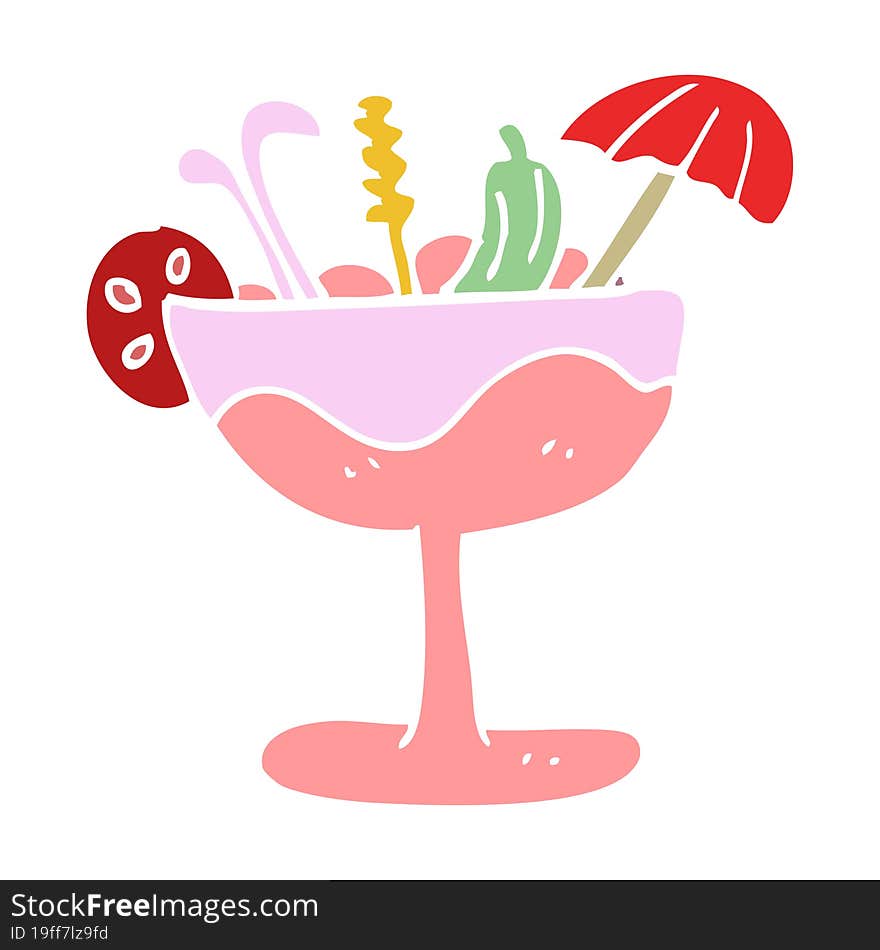 cartoon doodle cocktail