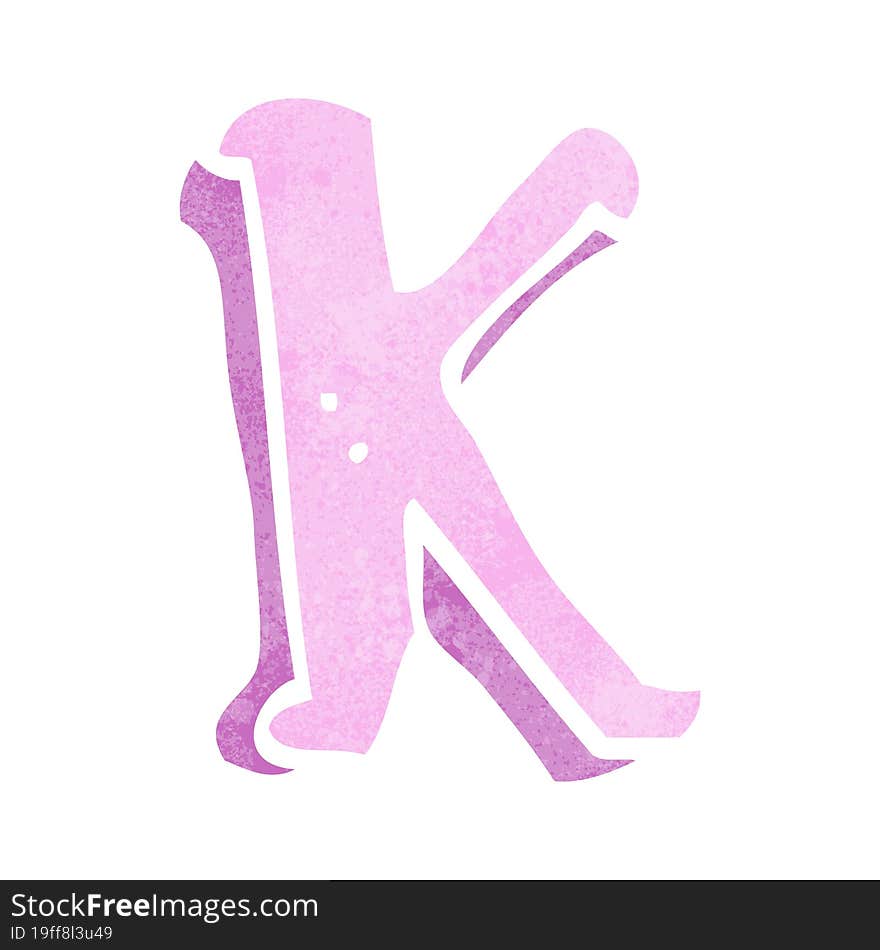 Cartoon Letter K