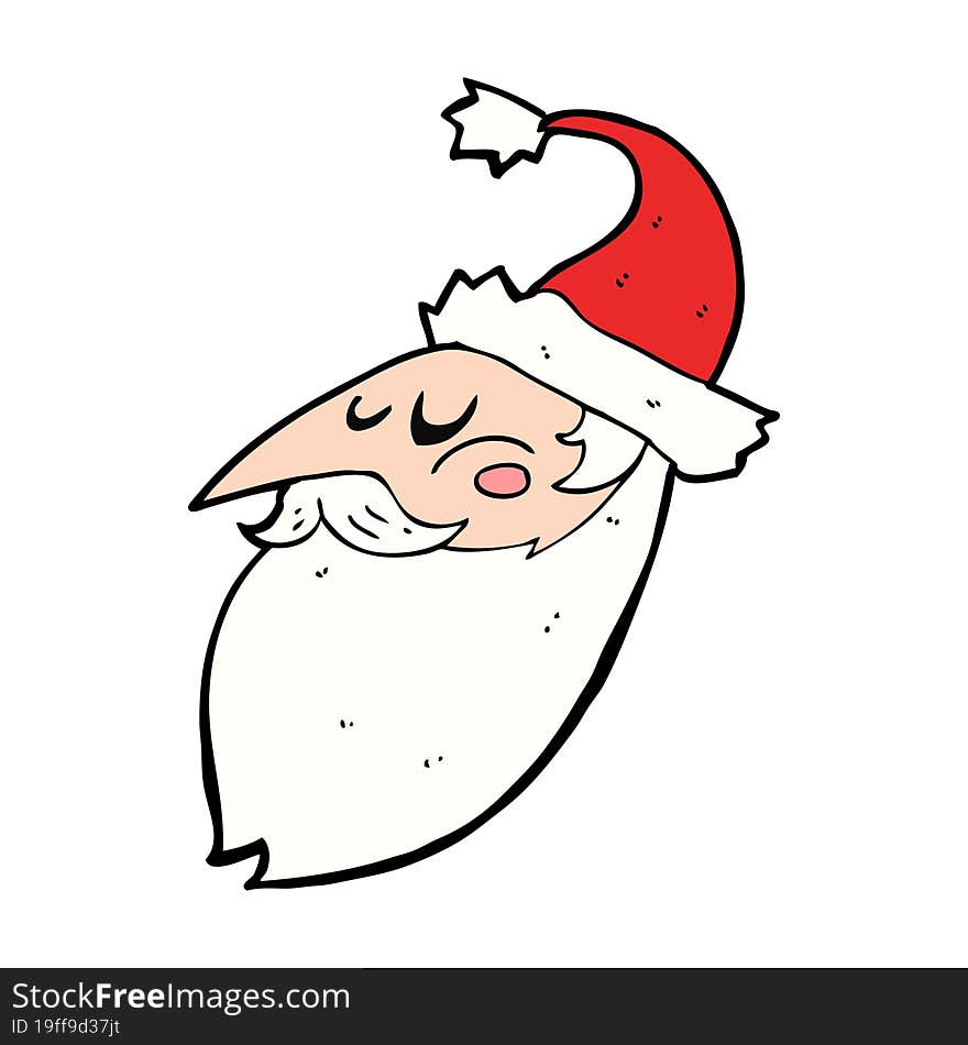 cartoon santa face