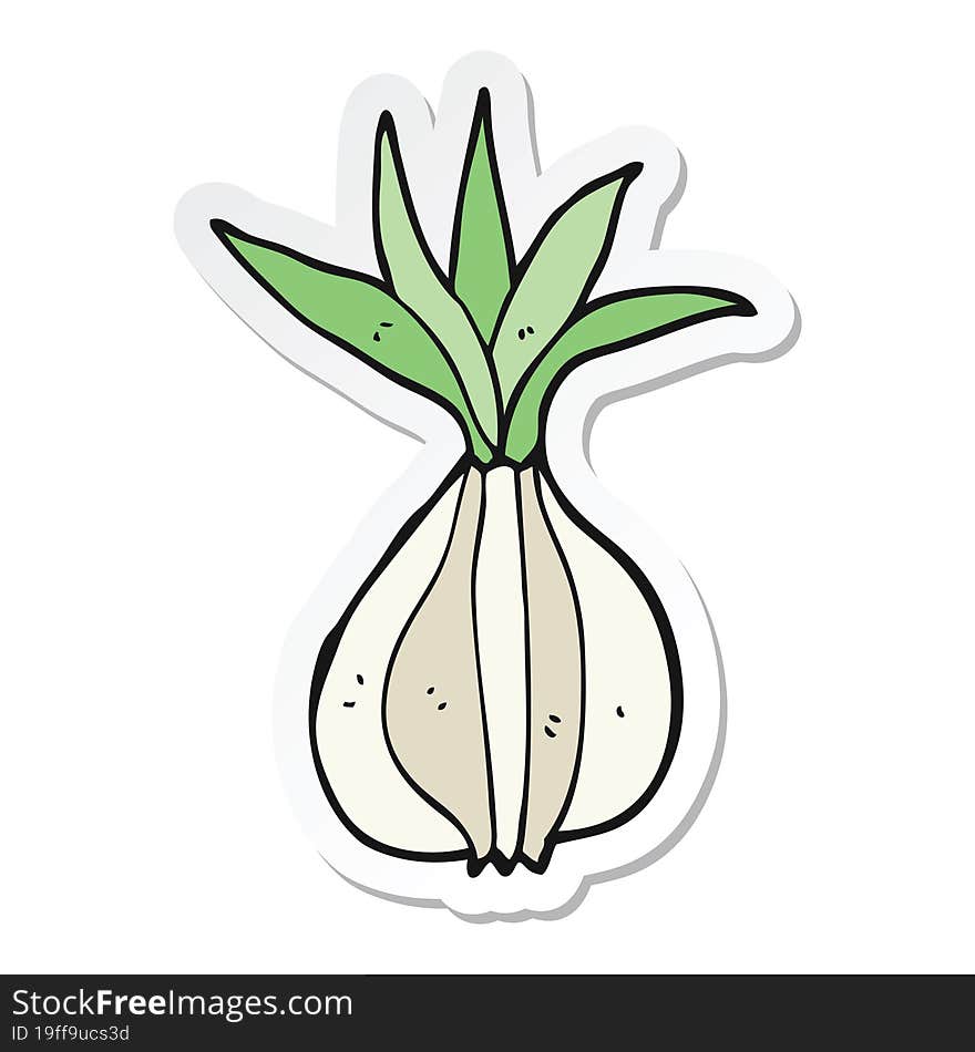 sticker of a cartoon onion