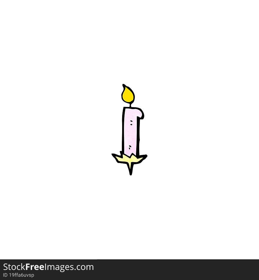 cartoon cake candle