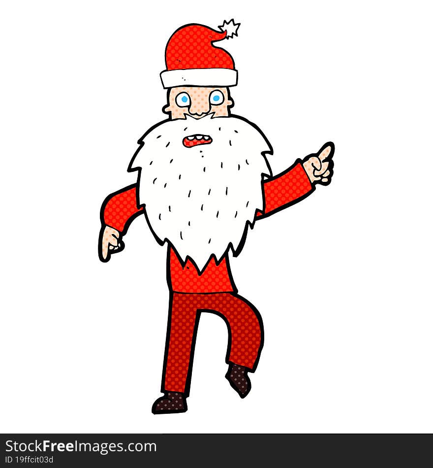 cartoon santa claus