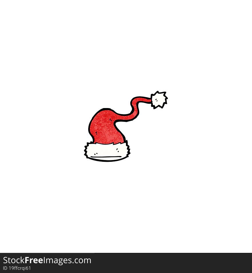 cartoon santa hat