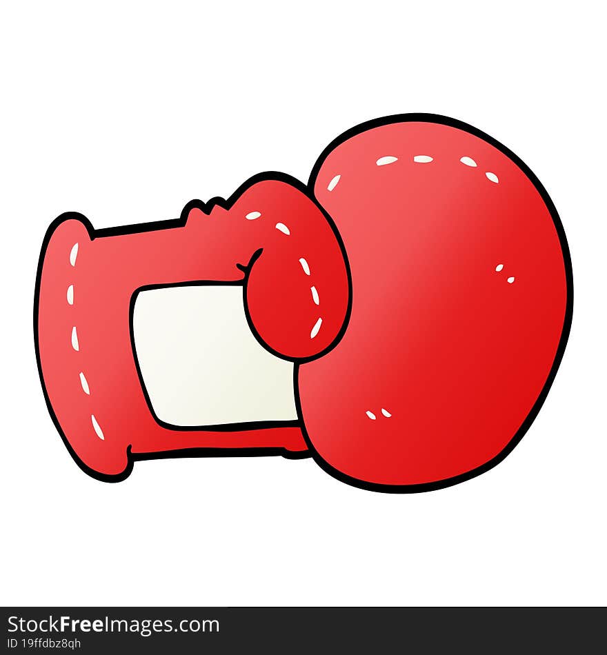 cartoon doodle boxing glove