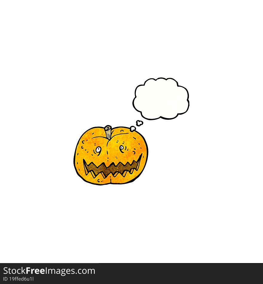 cartoon halloween pumpkin